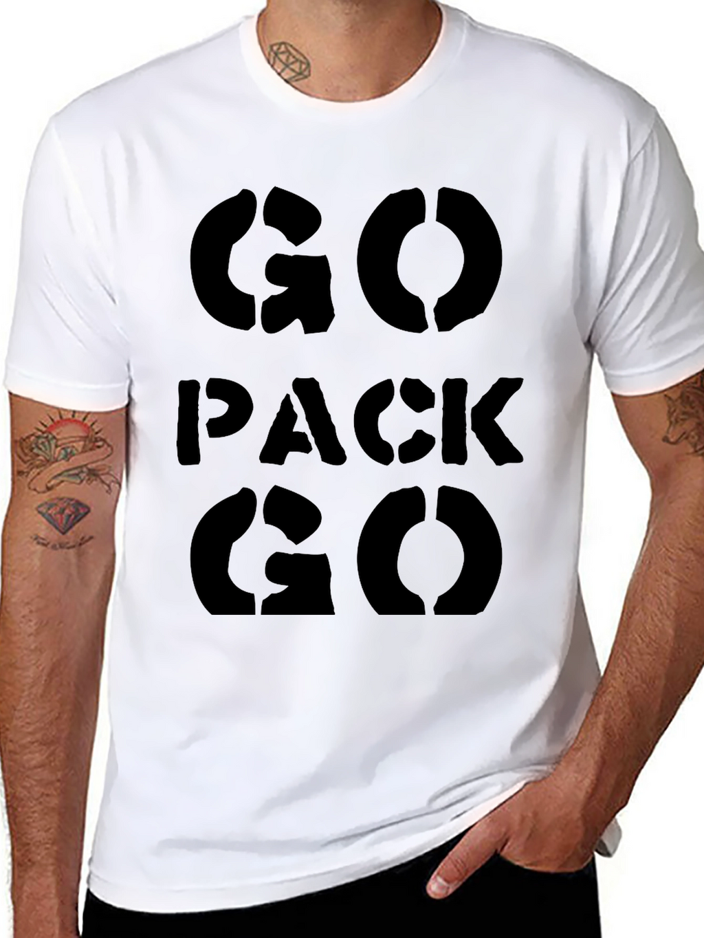 Go Pack Go Black T-Shirt