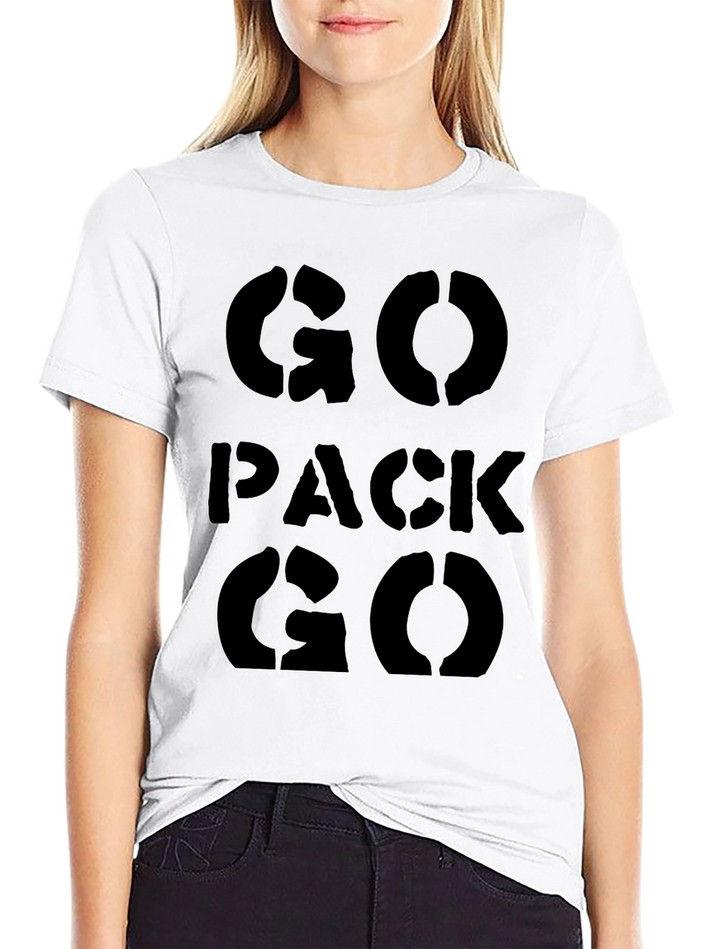 Go Pack Go Black T-Shirt