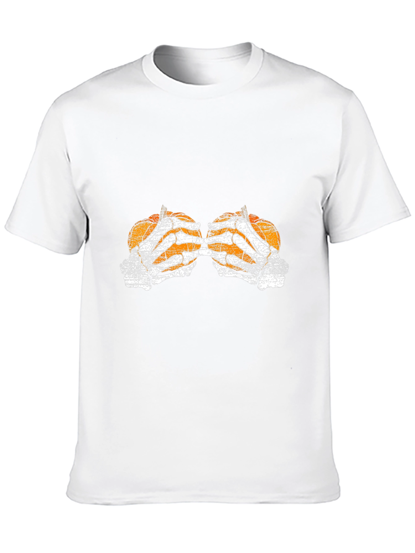 Pumpkin Skeleton Hand Halloween T-Shirt
