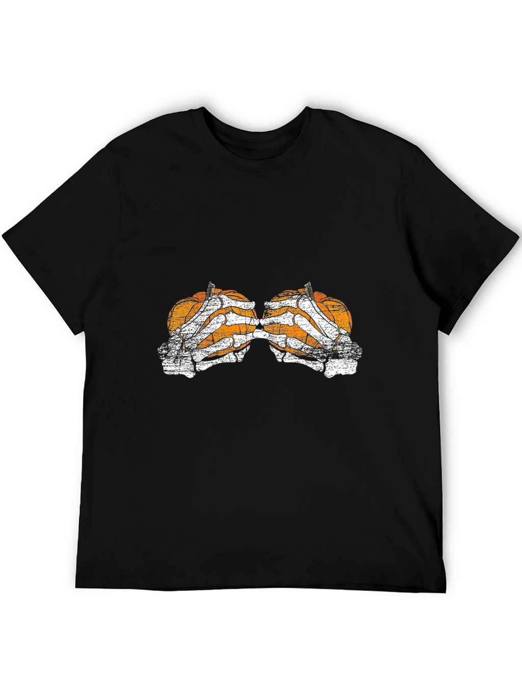 Pumpkin Skeleton Hand Halloween T-Shirt