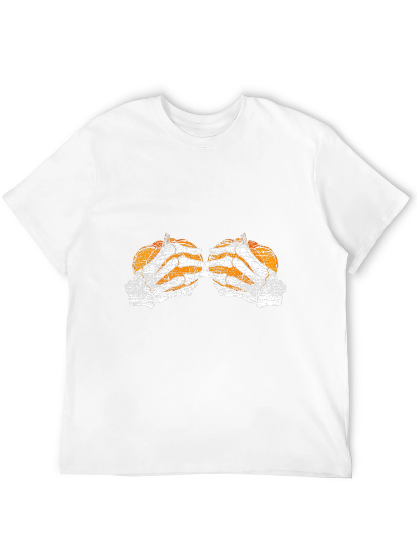 Pumpkin Skeleton Hand Halloween T-Shirt