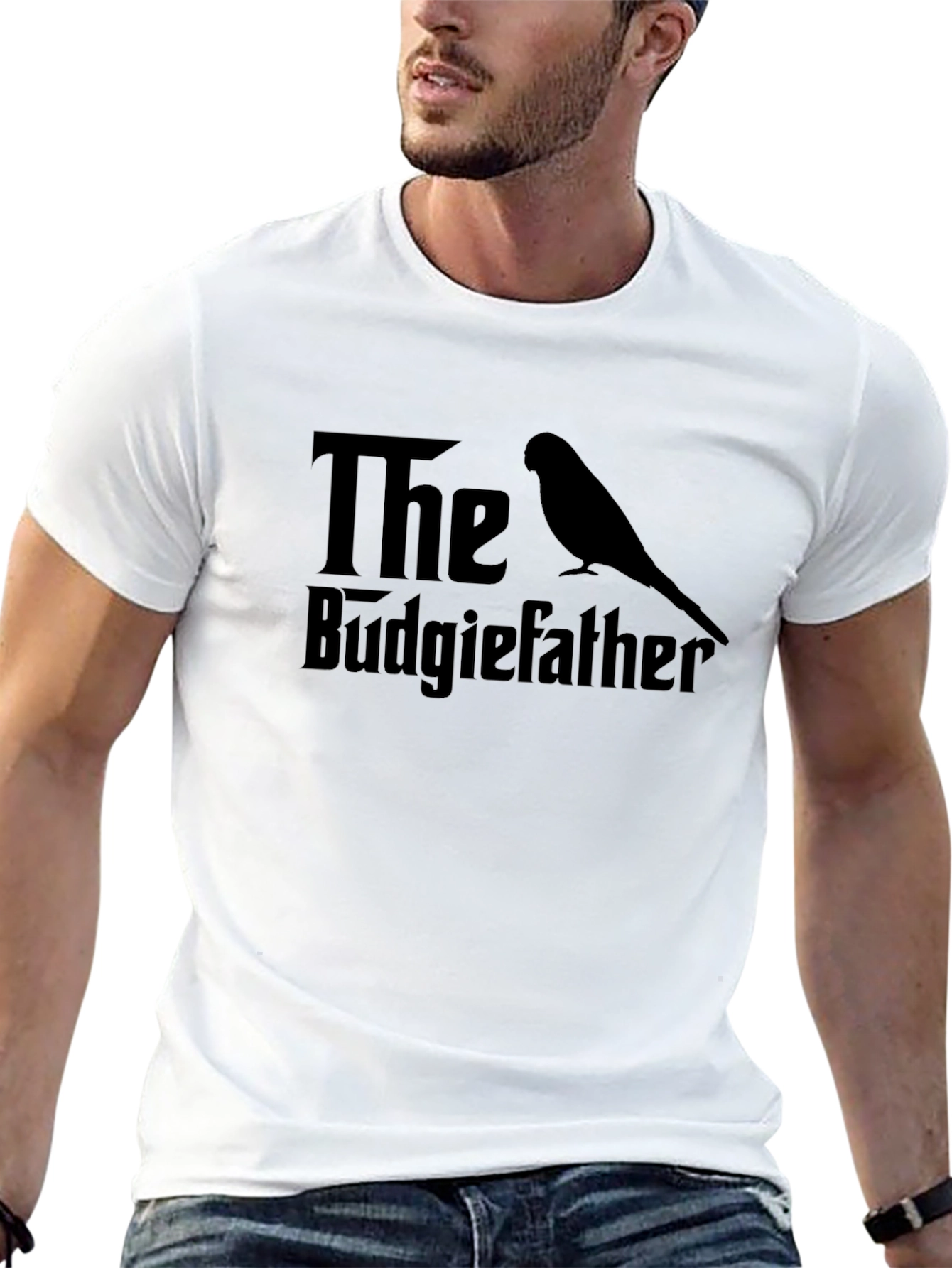 The Budgiefather T-Shirt - Funny Bird Lover Tee
