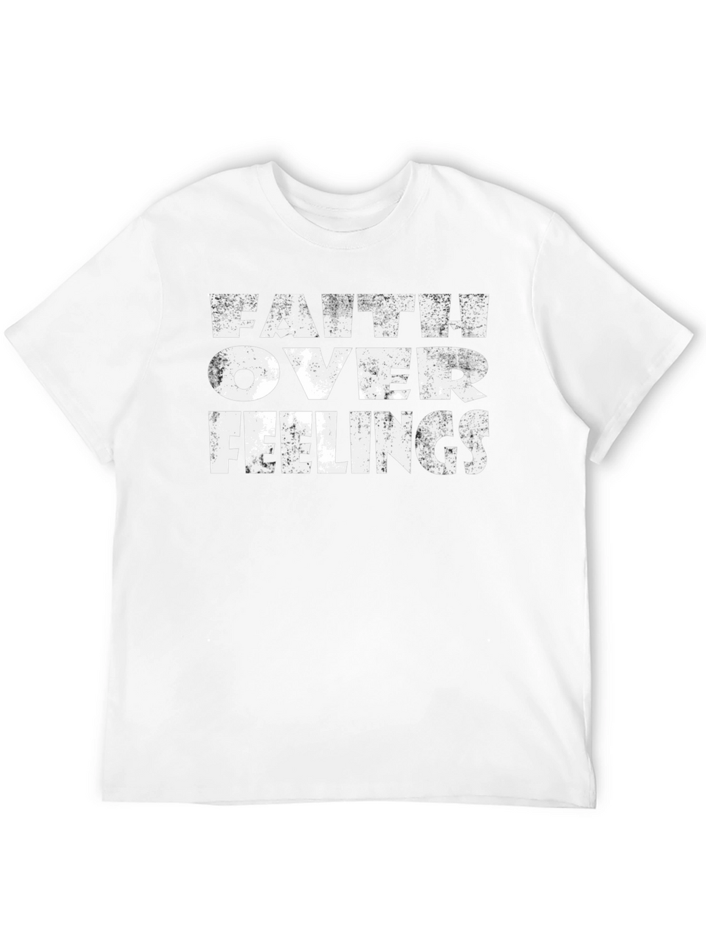 Faith Over Feelings Graphic Tee - Black