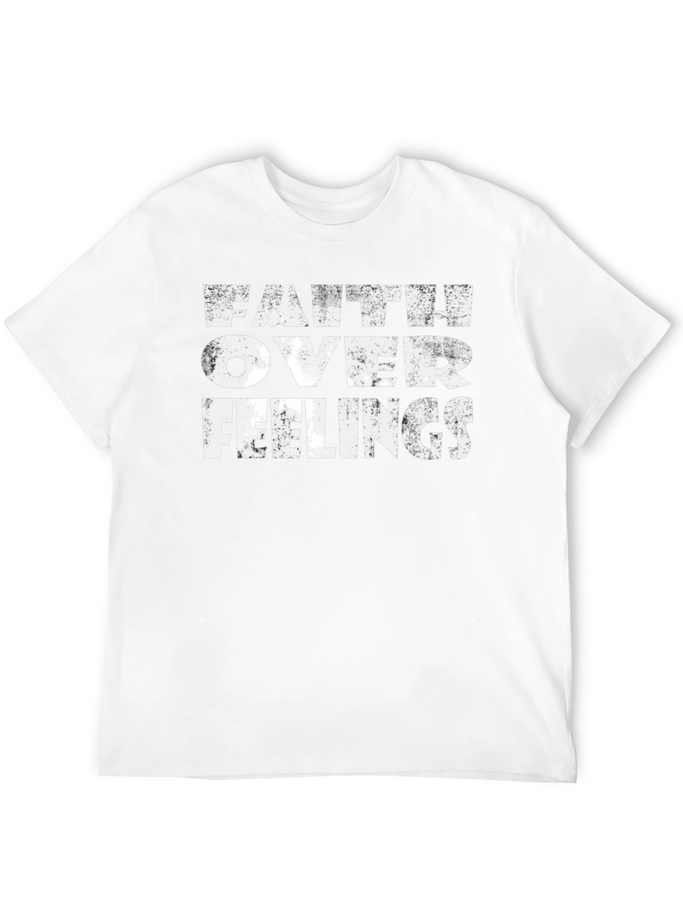 Faith Over Feelings Graphic Tee - Black