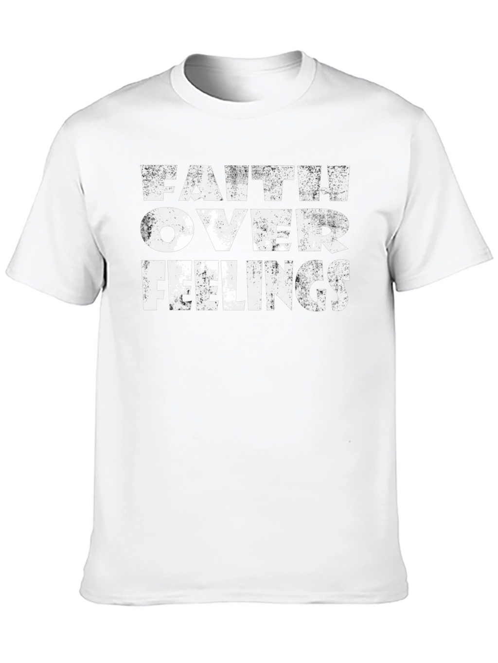 Faith Over Feelings Graphic Tee - Black