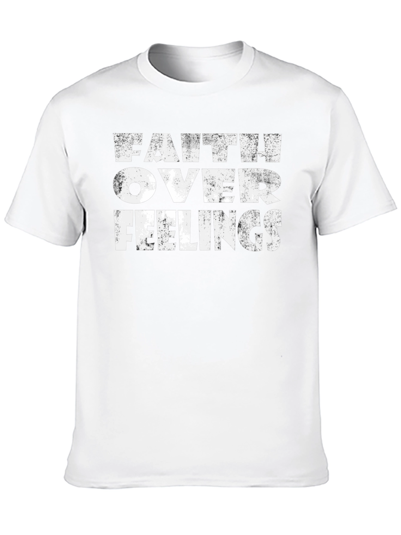 Faith Over Feelings Graphic Tee - Black