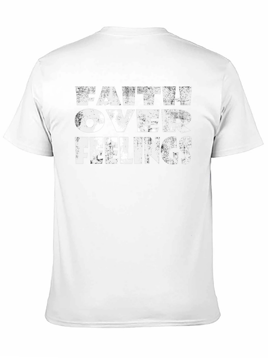 Faith Over Feelings Graphic Tee - Black