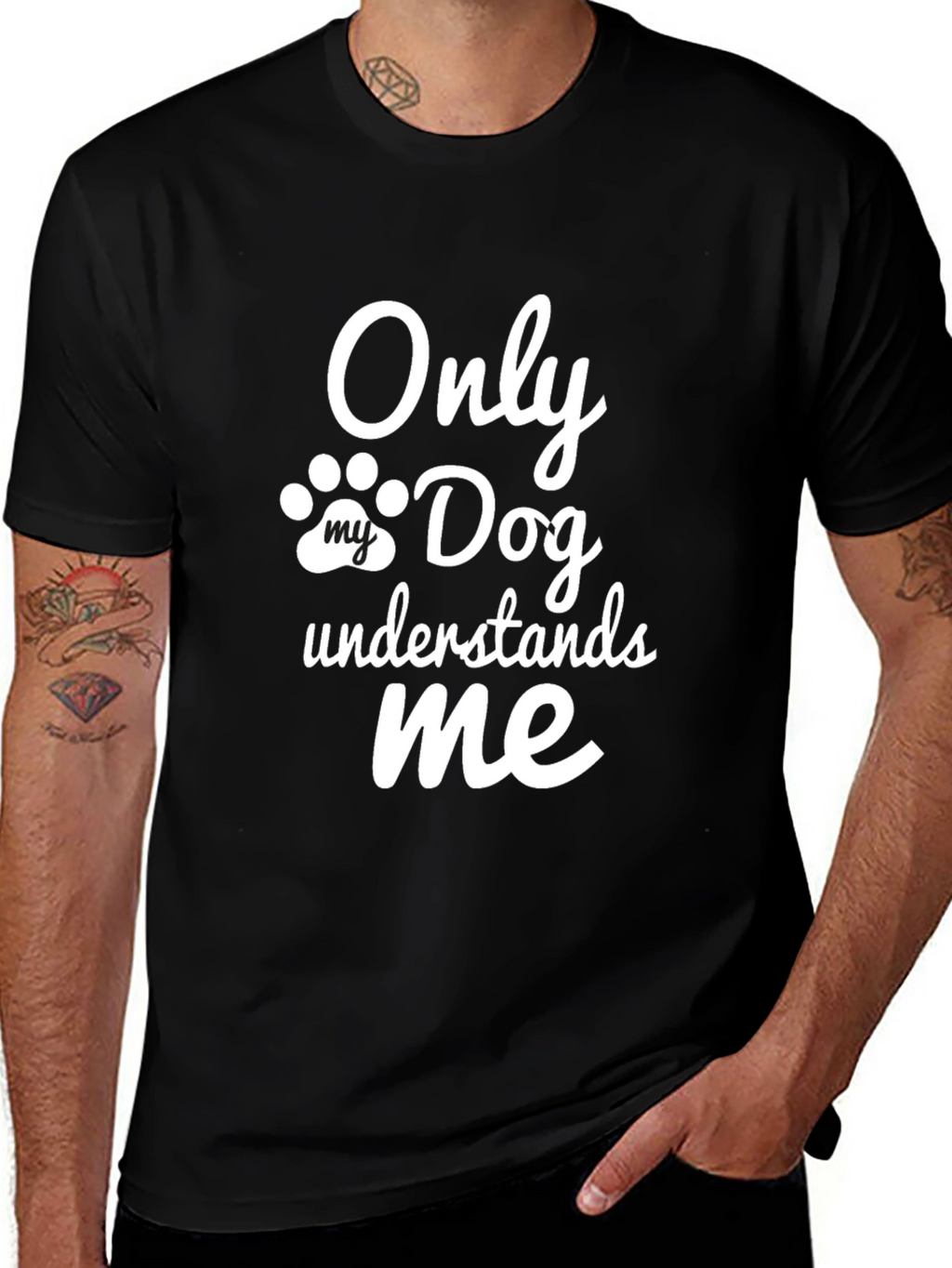 Only My Dog Understands Me - Novelty T-Shirt