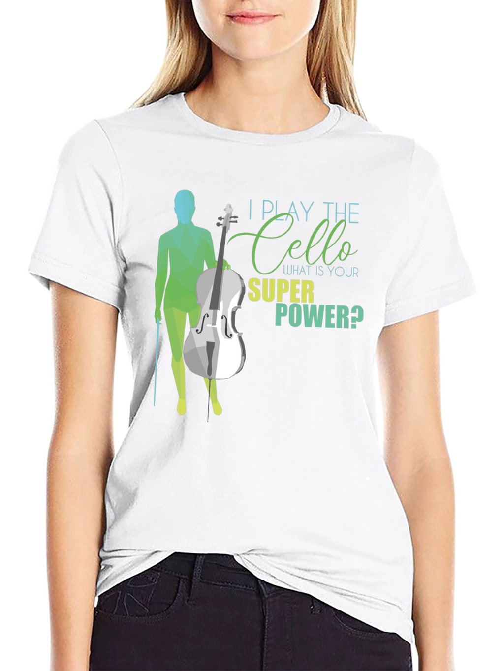 I Play The Cello T-Shirt - Super Power Tee