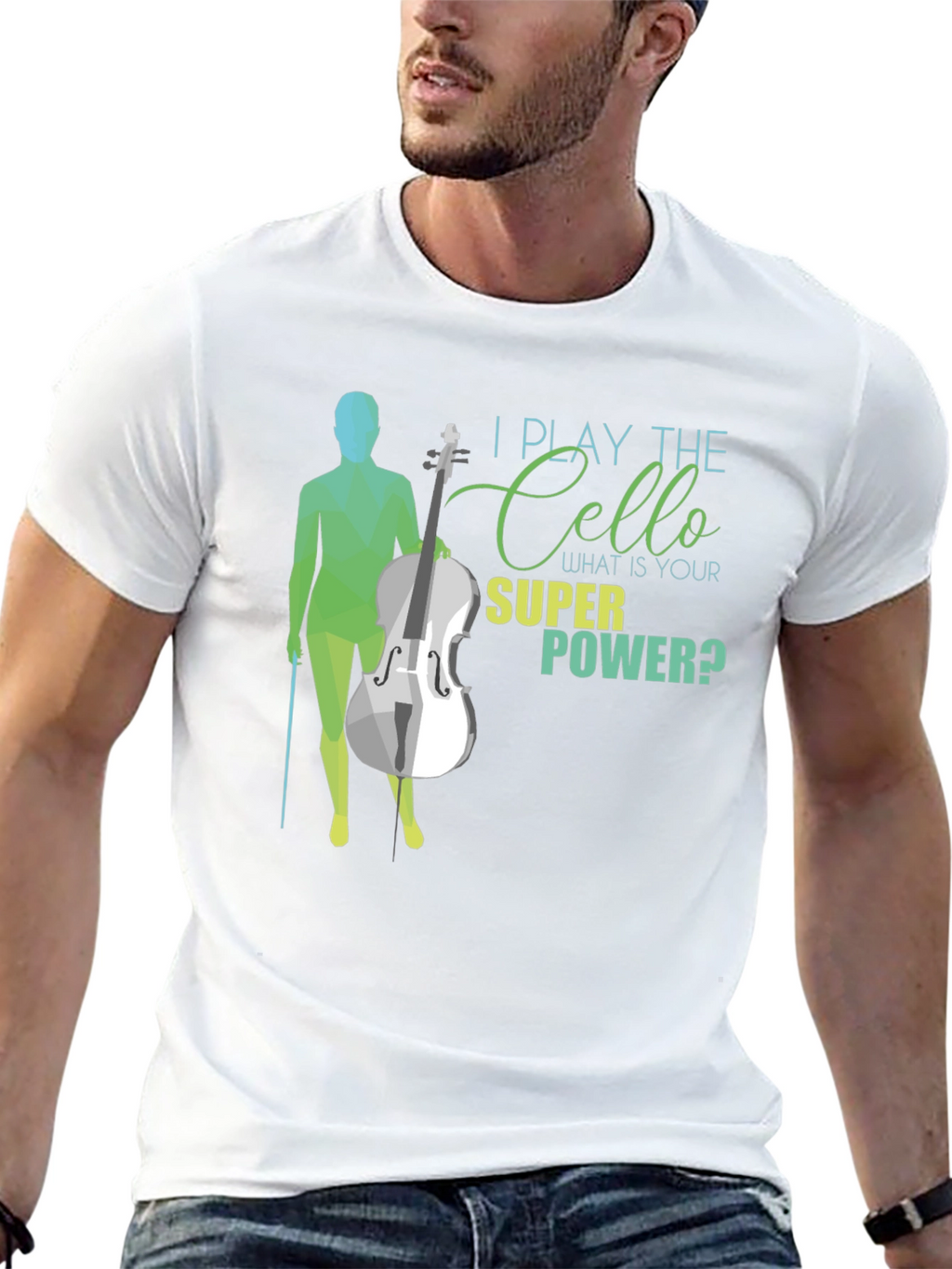 I Play The Cello T-Shirt - Super Power Tee