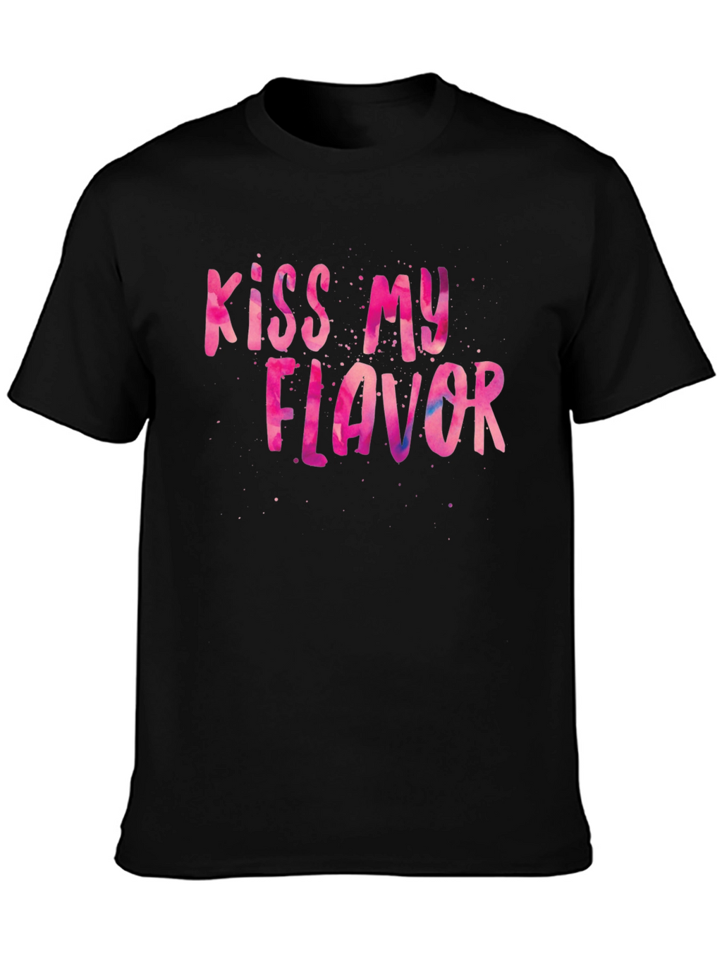 Kiss My Flavor Graphic Tee - Black