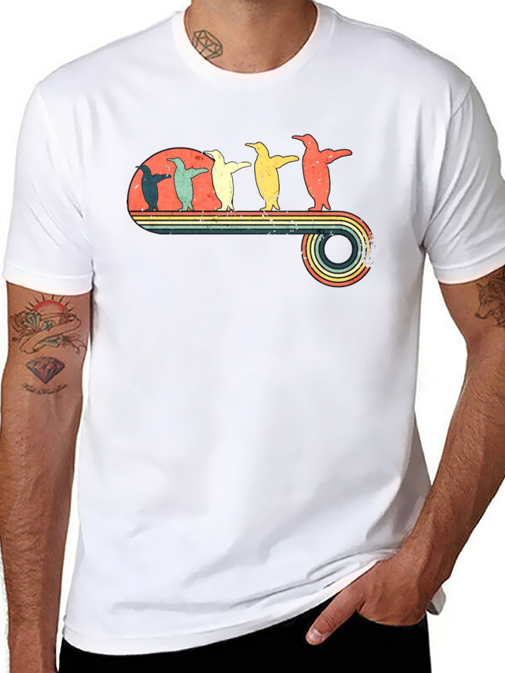 Retro Penguin T-Shirt