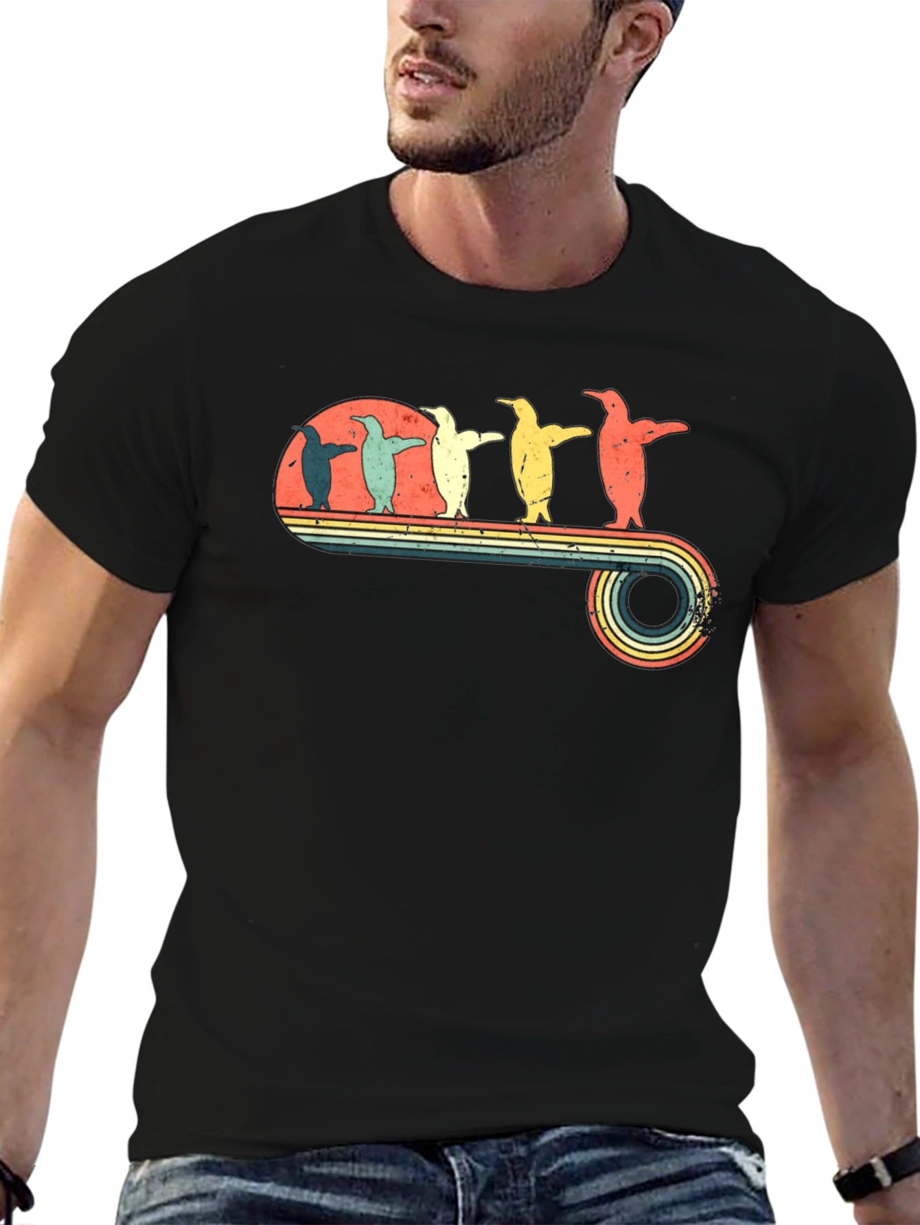 Retro Penguin T-Shirt