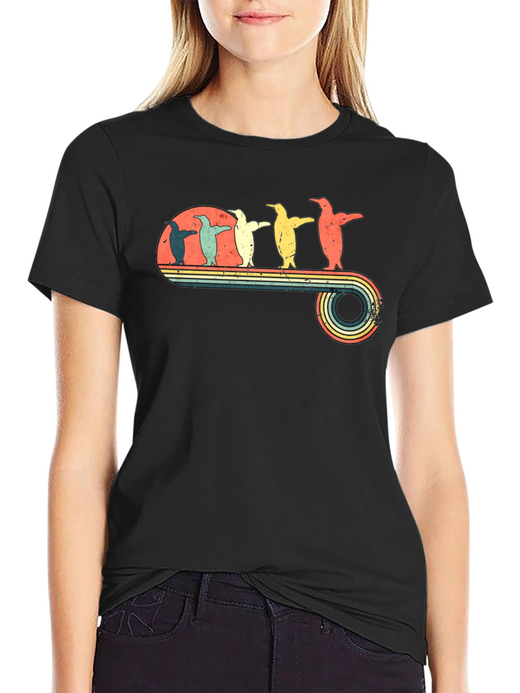 Retro Penguin T-Shirt