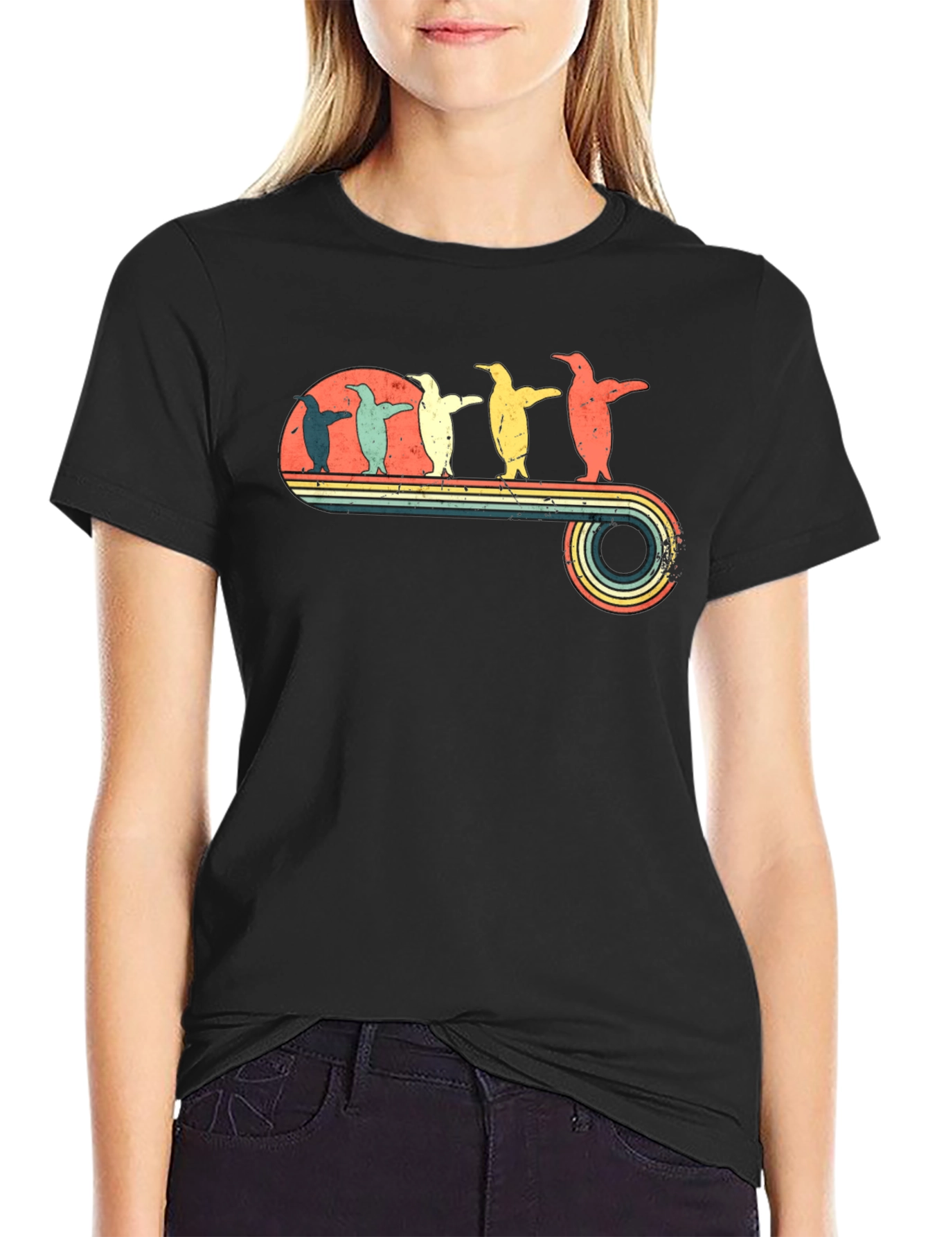Retro Penguin T-Shirt