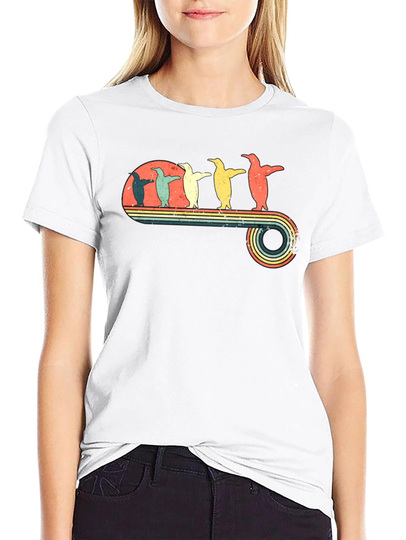 Retro Penguin T-Shirt