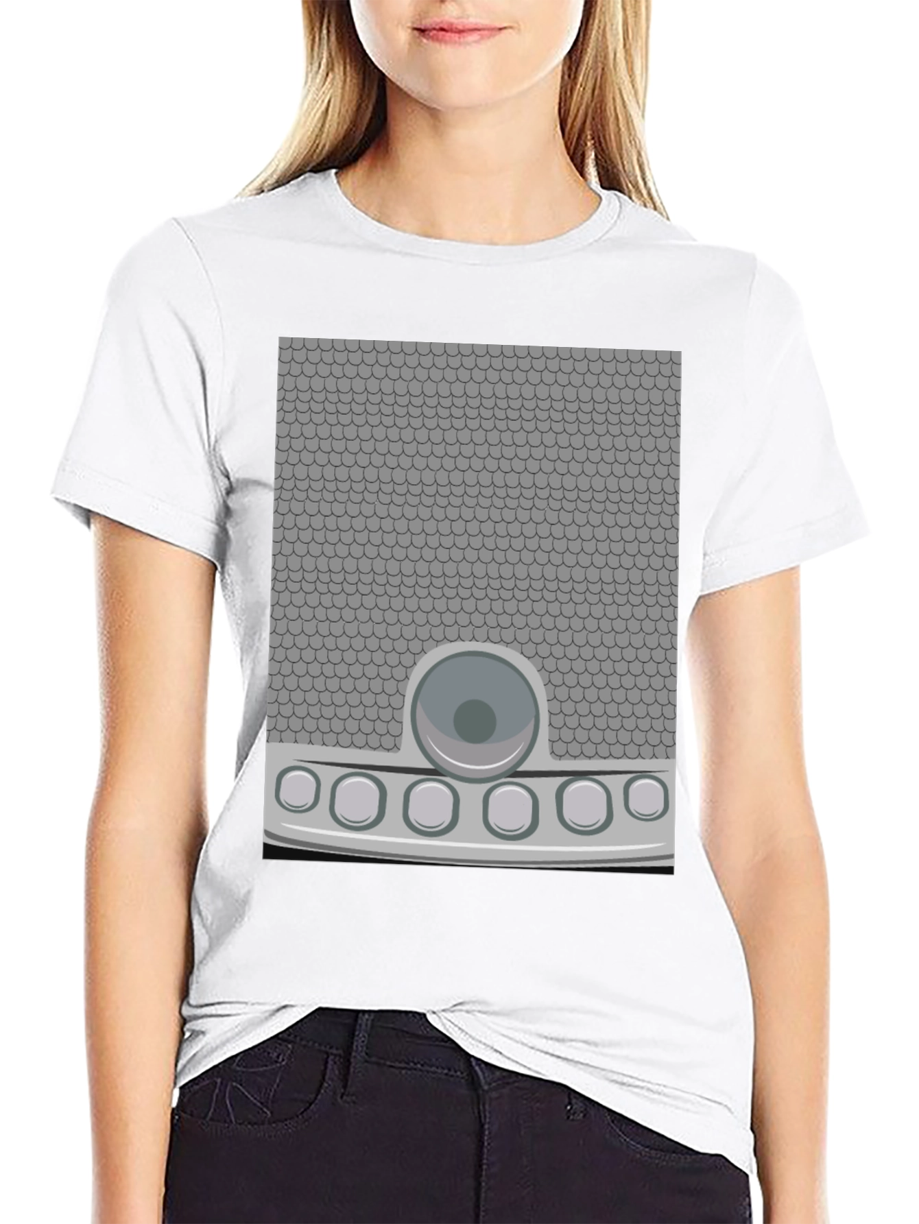Retro Sci-Fi Costume T-Shirt - Black