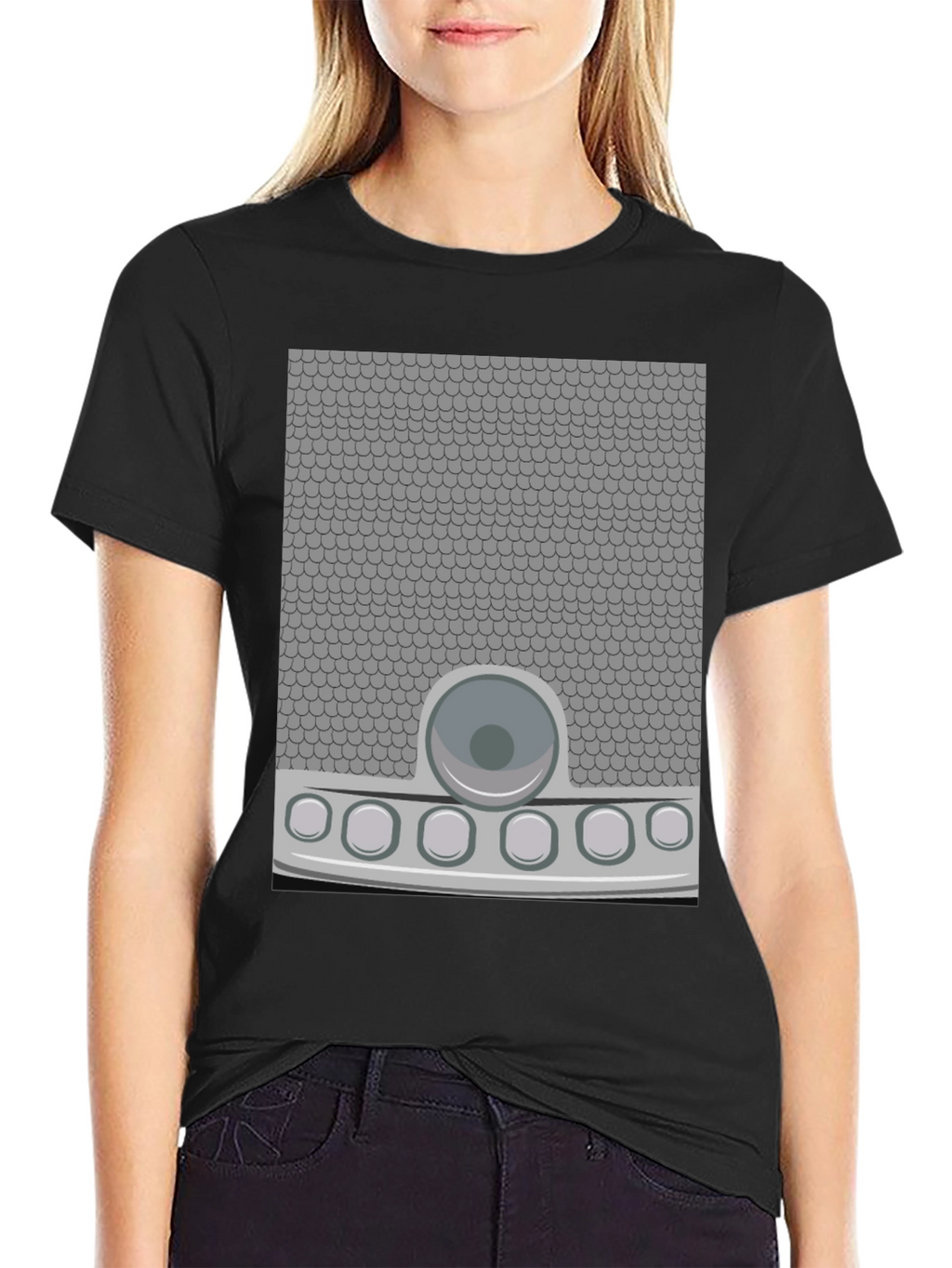 Retro Sci-Fi Costume T-Shirt - Black