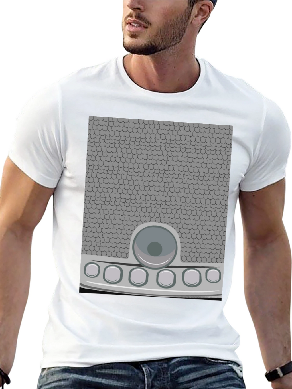 Retro Sci-Fi Costume T-Shirt - Black