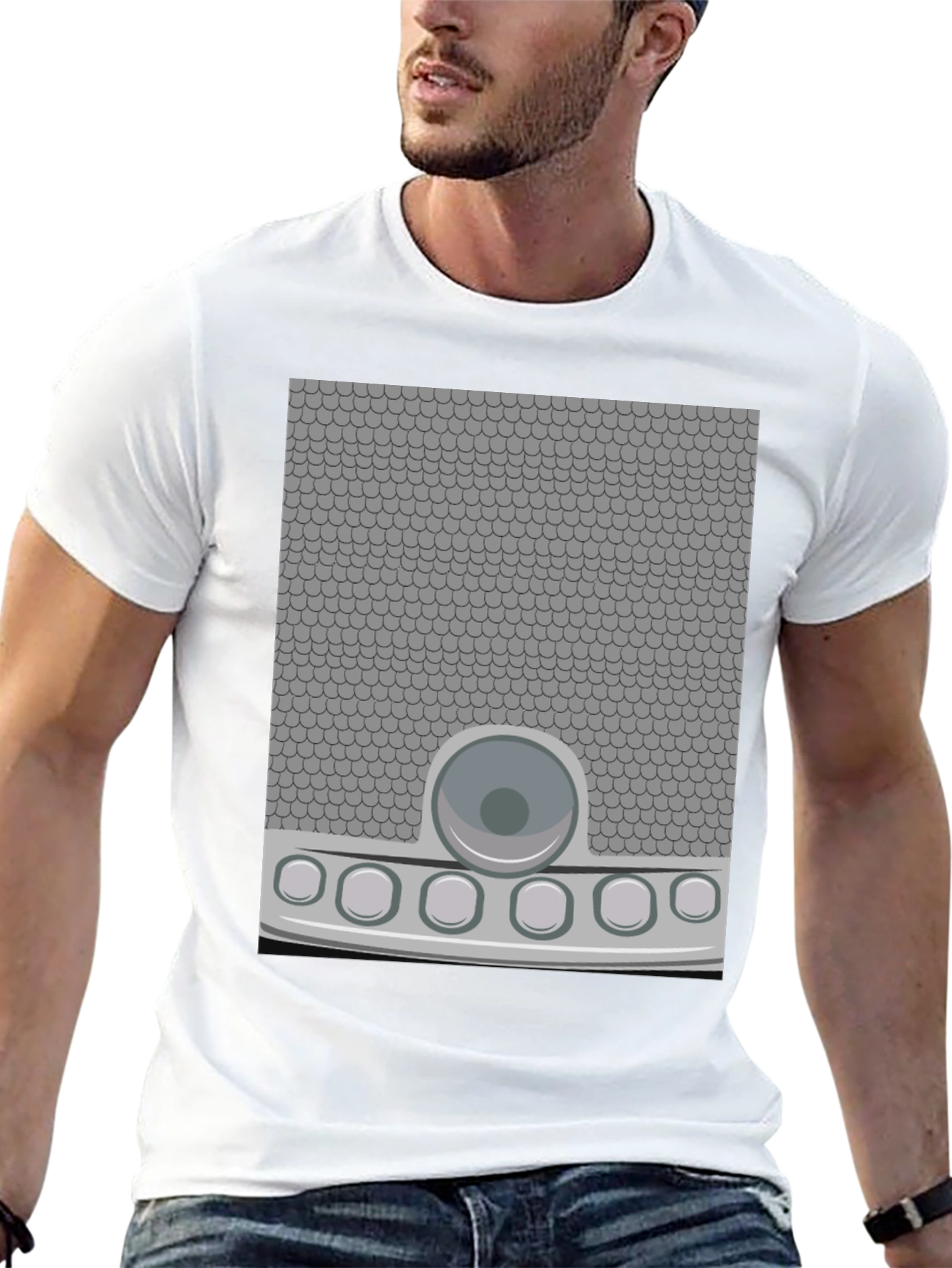 Retro Sci-Fi Costume T-Shirt - Black