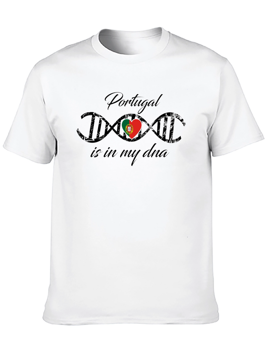 Portugal DNA Heartbeat T-Shirt - Country Pride Tee
