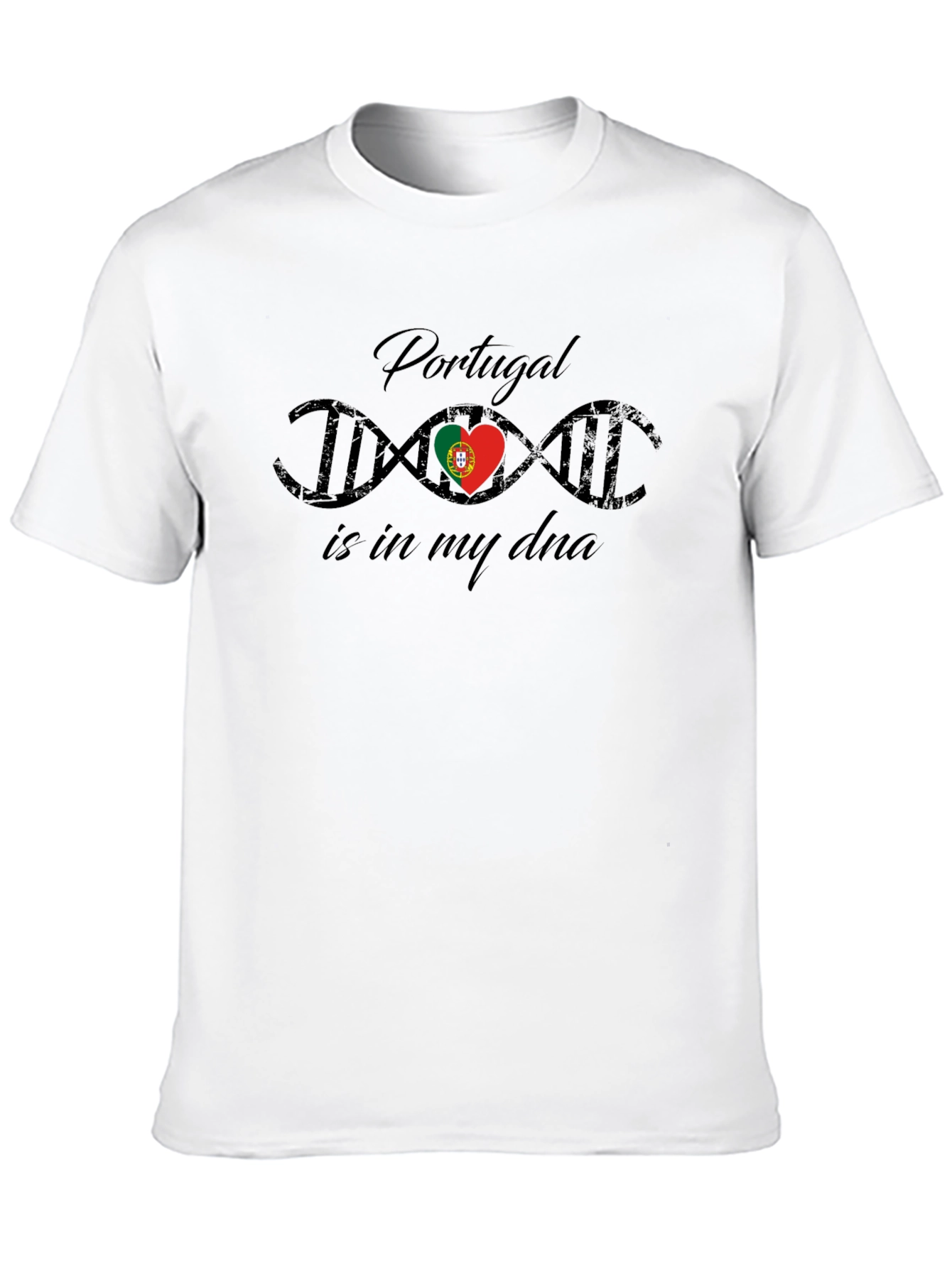 Portugal DNA Heartbeat T-Shirt - Country Pride Tee