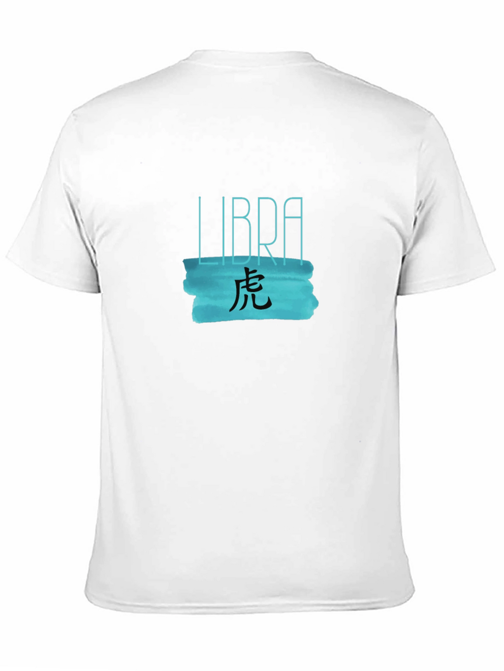 Libra Zodiac Tiger Graphic Tee - Black