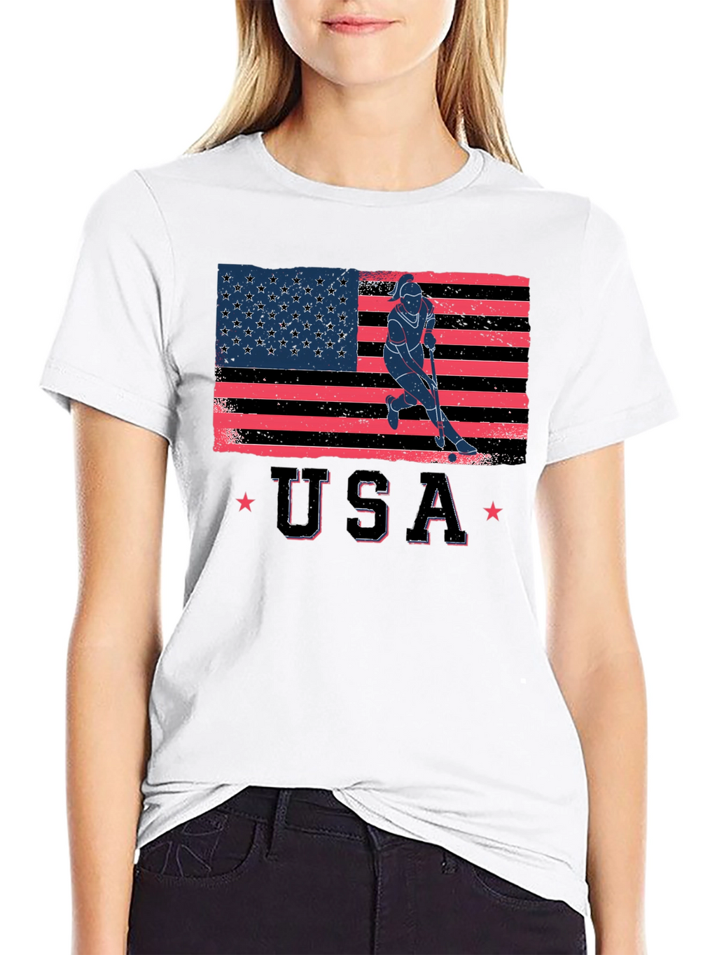 USA Hockey Flag Graphic Tee
