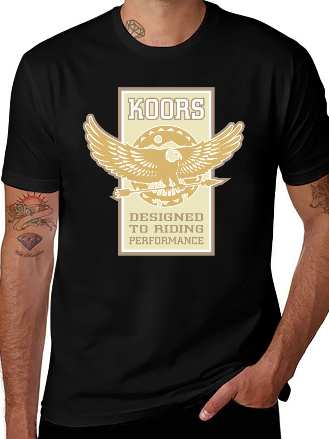 Koors Designed to Riding Performance Black T-Shirt