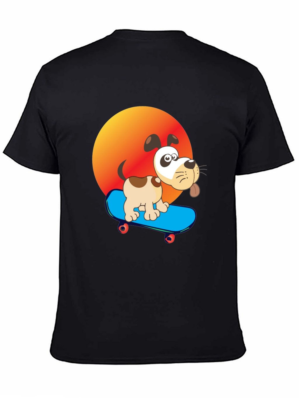 Dog on Skateboard Graphic Tee - Cool & Fun