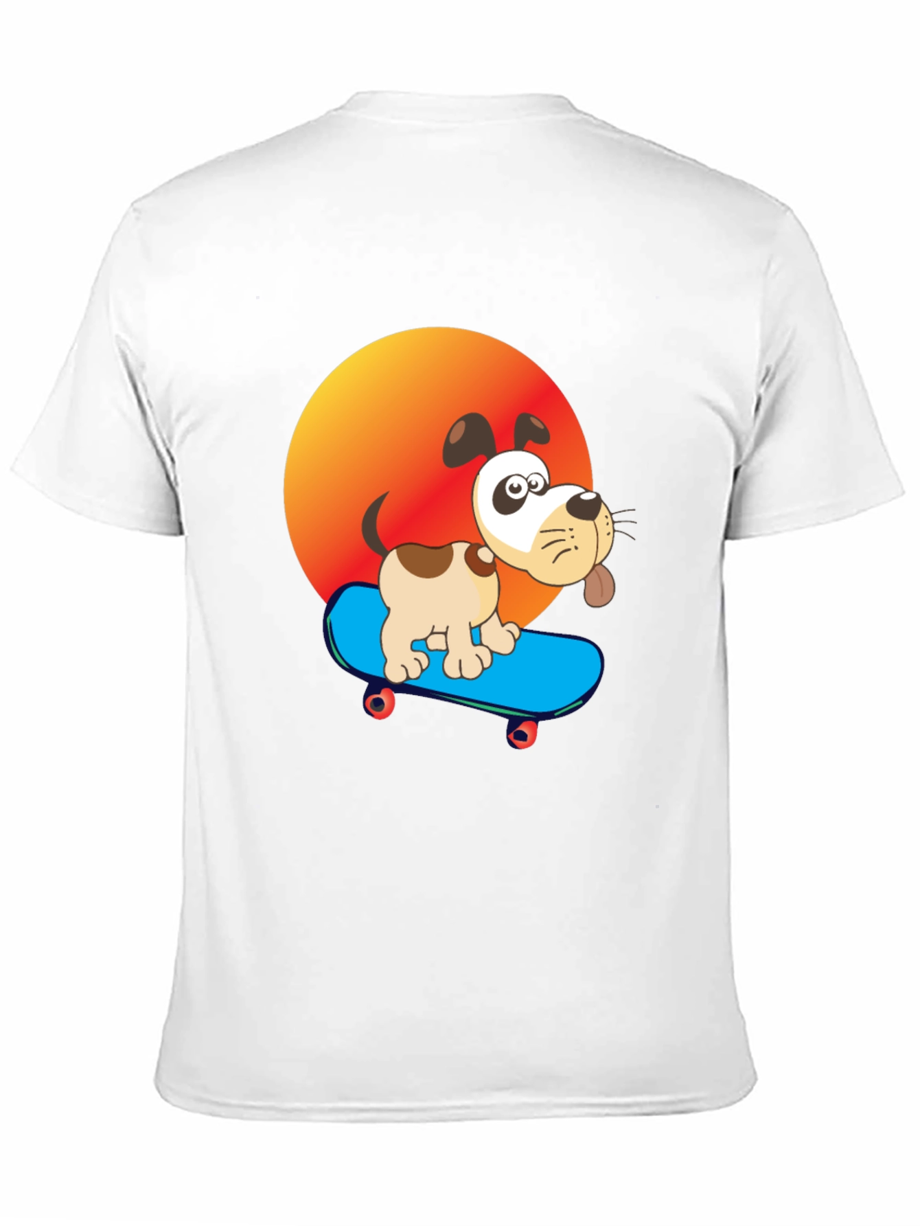 Dog on Skateboard Graphic Tee - Cool & Fun