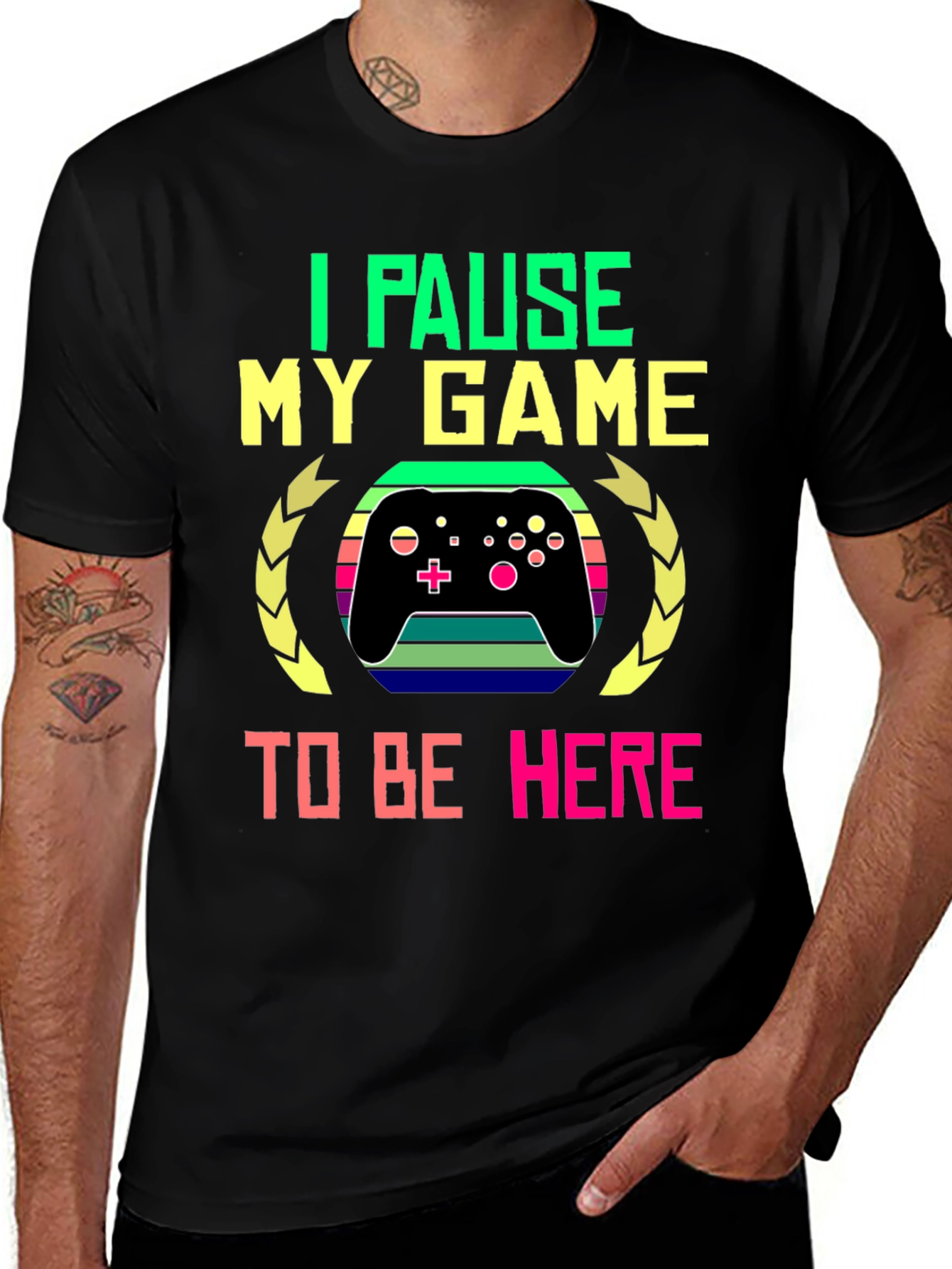 I Pause My Game to Be Here T-Shirt - Gamer Gift