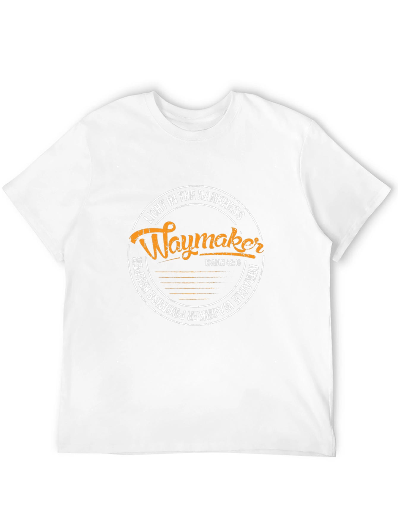 Waymaker Christian T-Shirt: Light in Darkness Isaiah 42:16