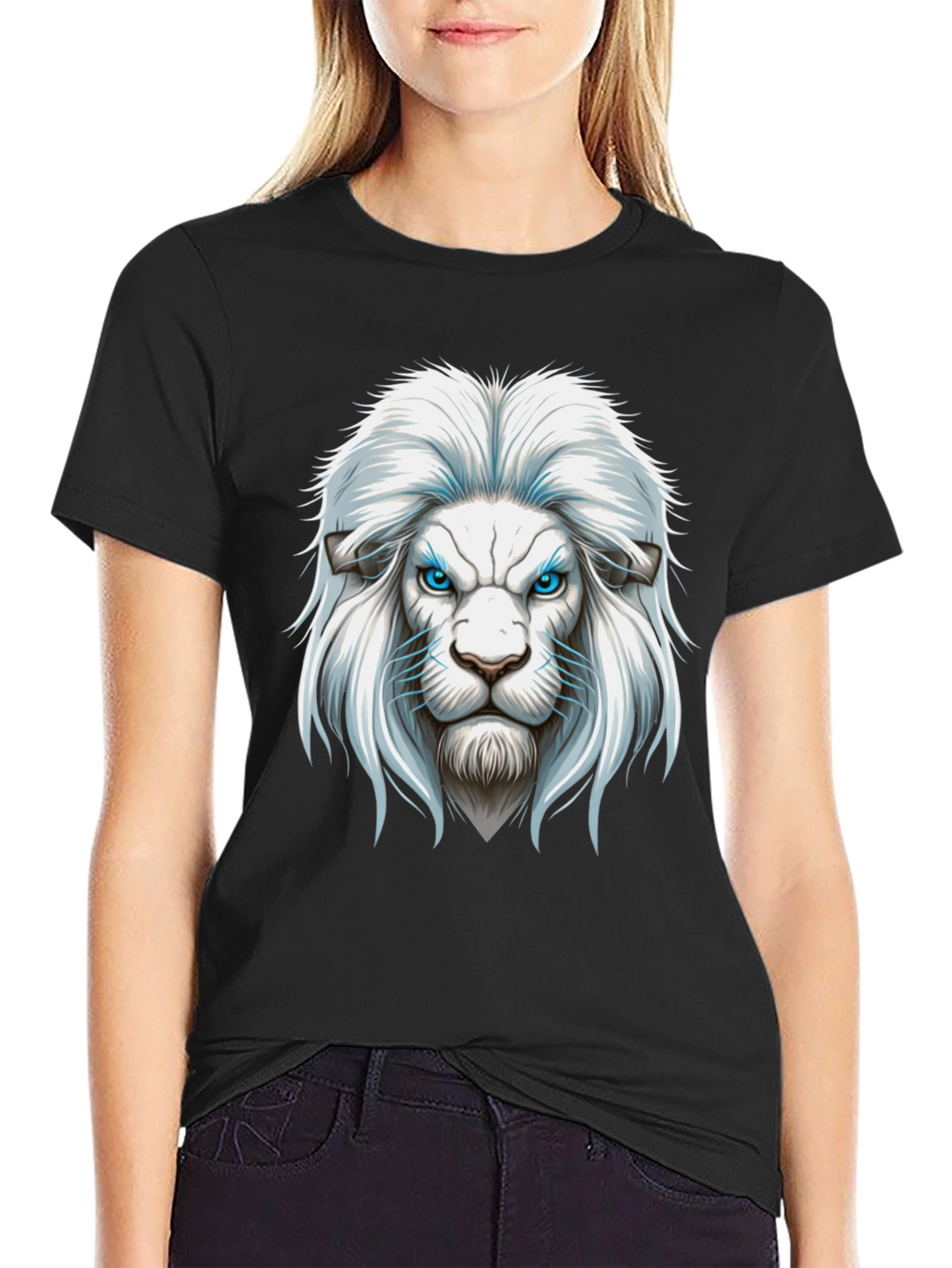 Lion Graphic Print Mens T-Shirt
