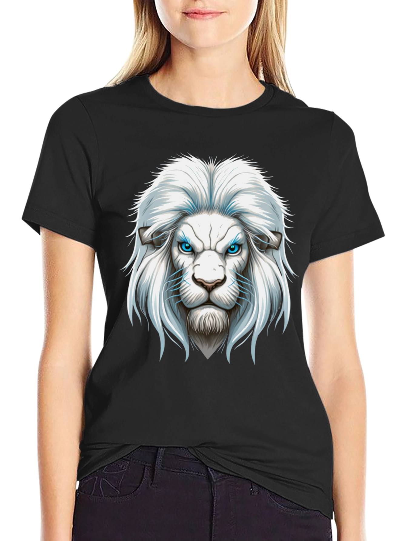 Lion Graphic Print Mens T-Shirt