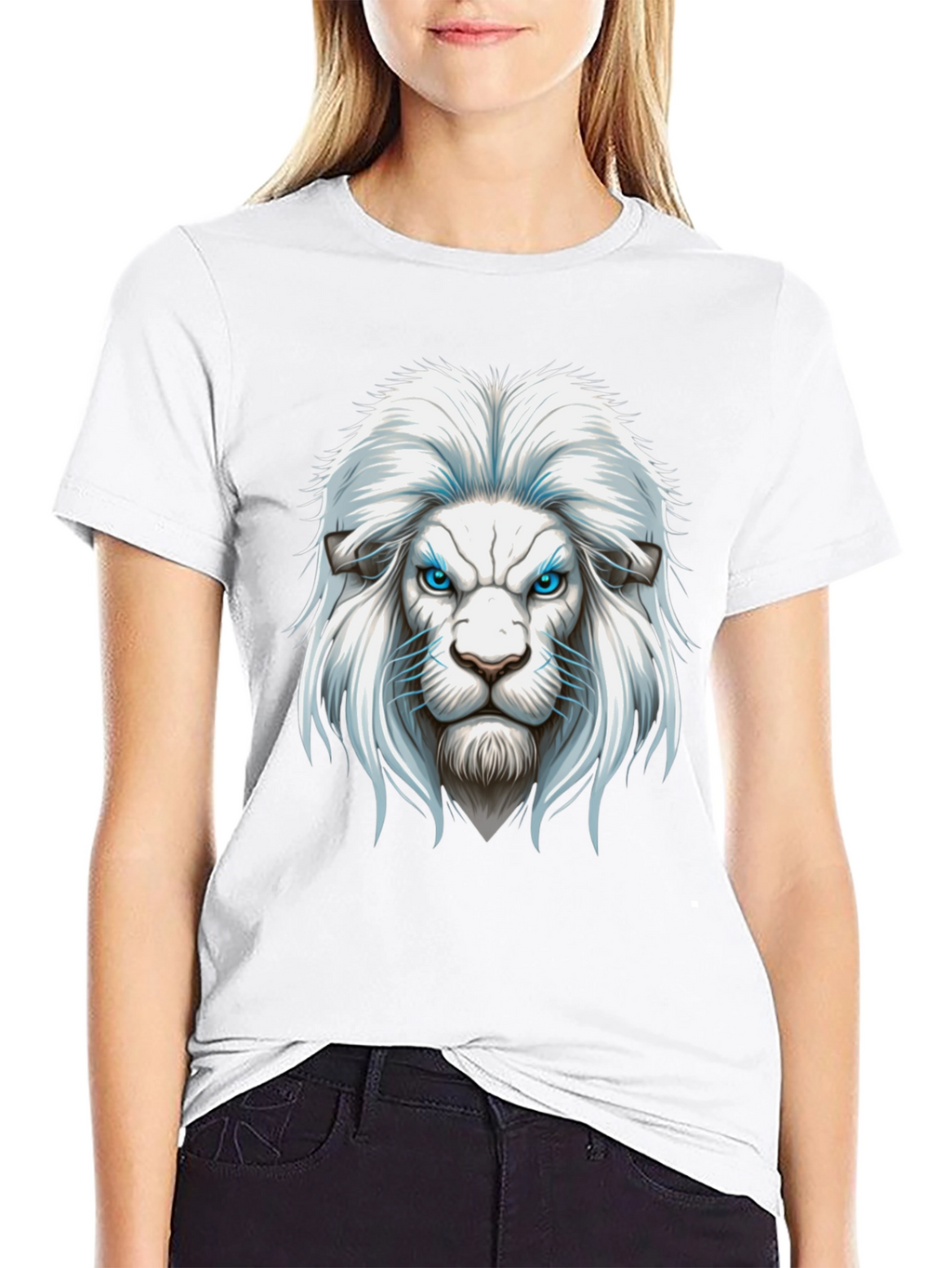 Lion Graphic Print Mens T-Shirt