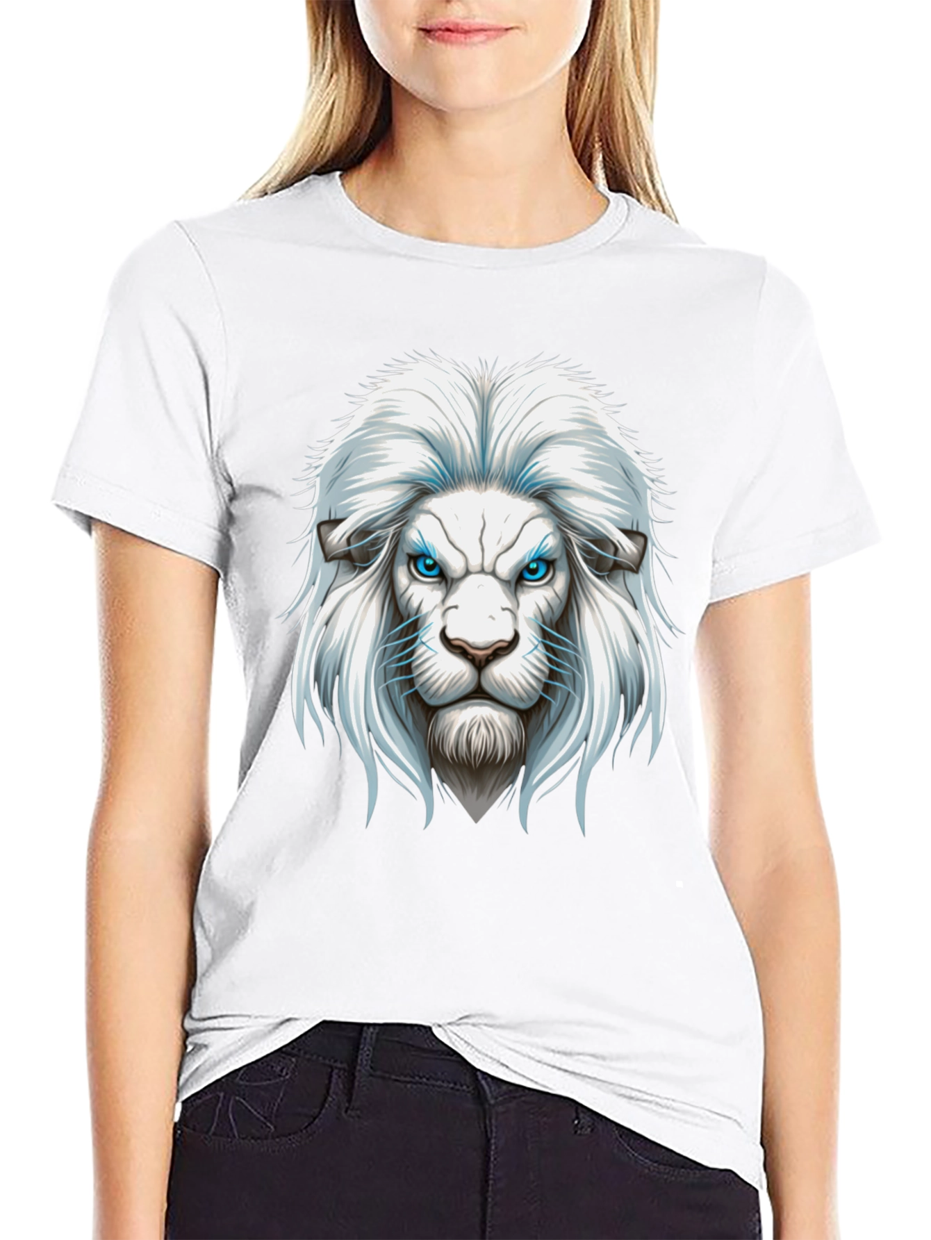 Lion Graphic Print Mens T-Shirt