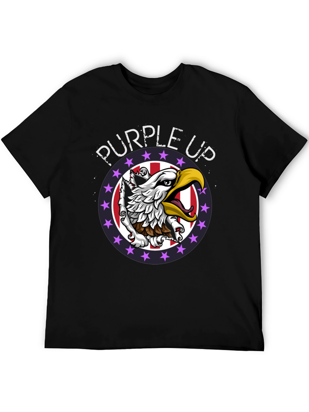 Purple Up Eagle Graphic Tee