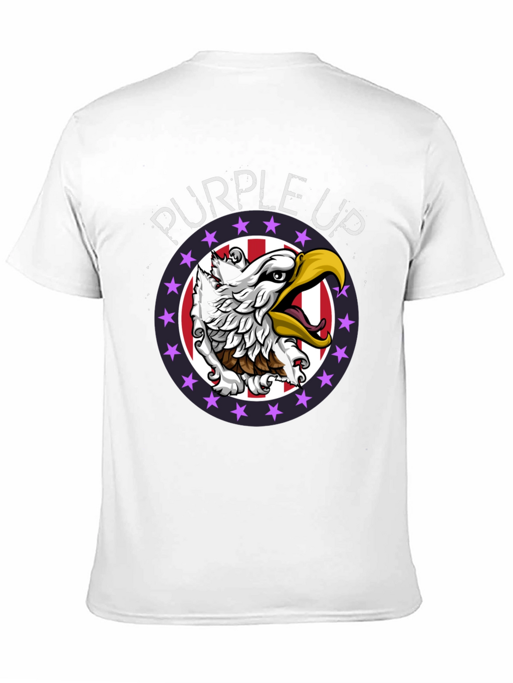 Purple Up Eagle Graphic Tee