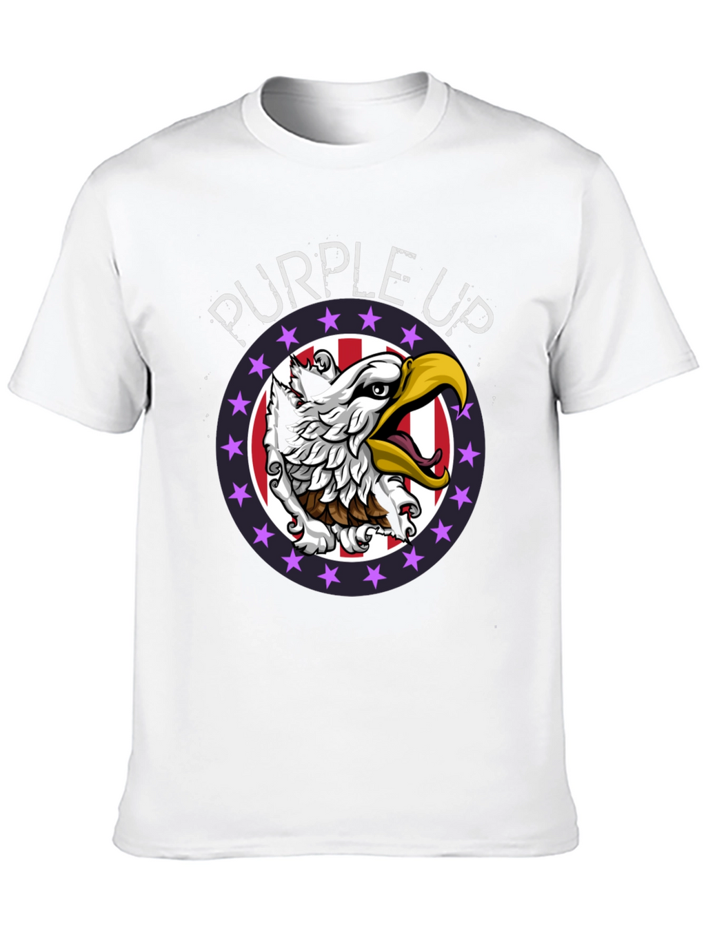 Purple Up Eagle Graphic Tee