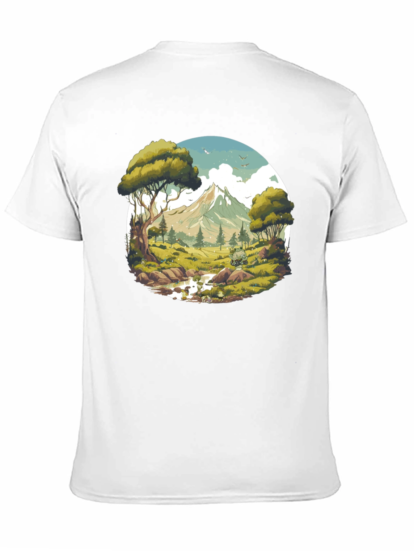 Nature Vista Graphic Tee - Black