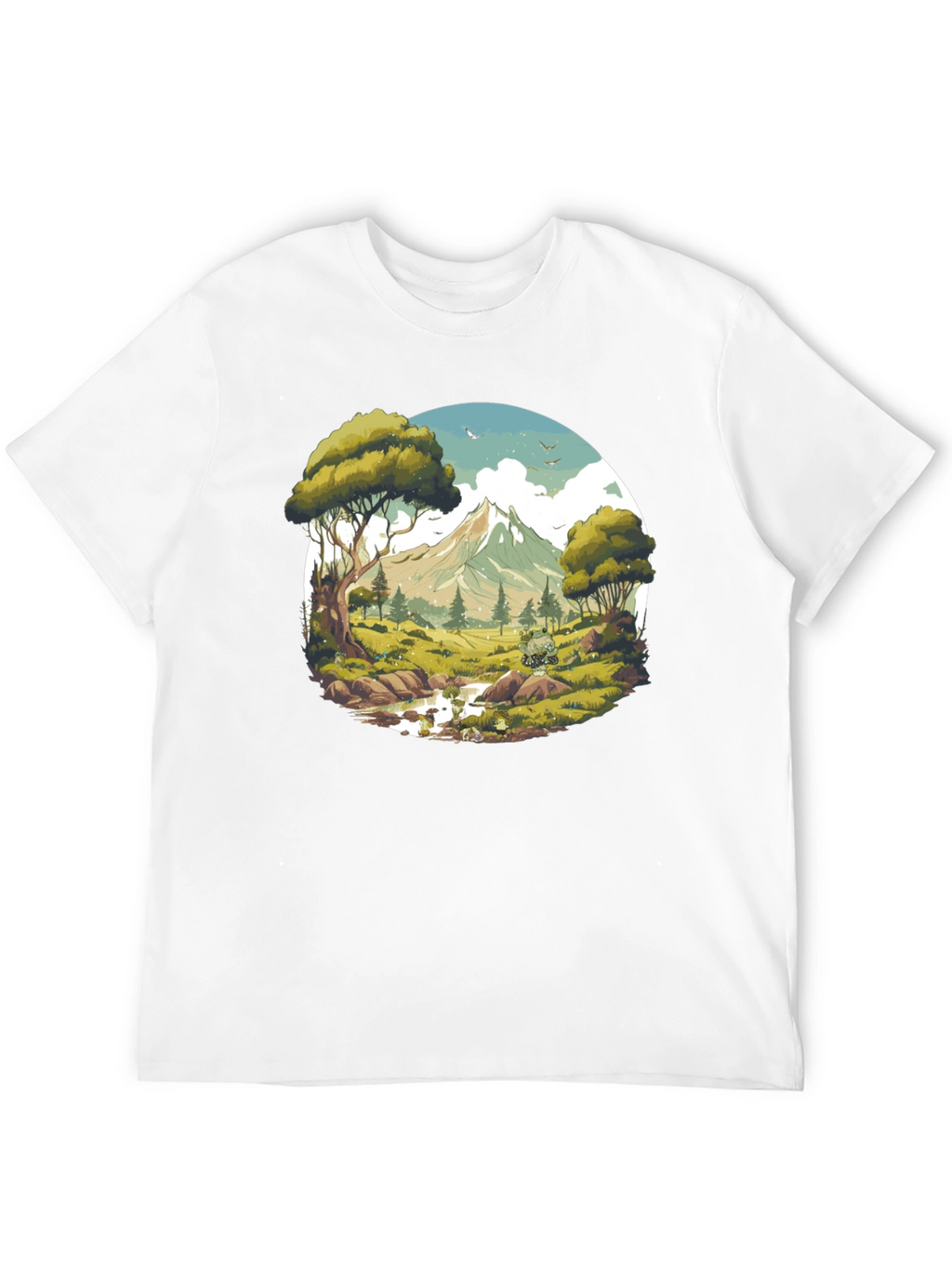 Nature Vista Graphic Tee - Black
