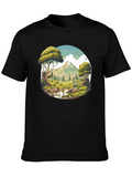 Nature Vista Graphic Tee - Black