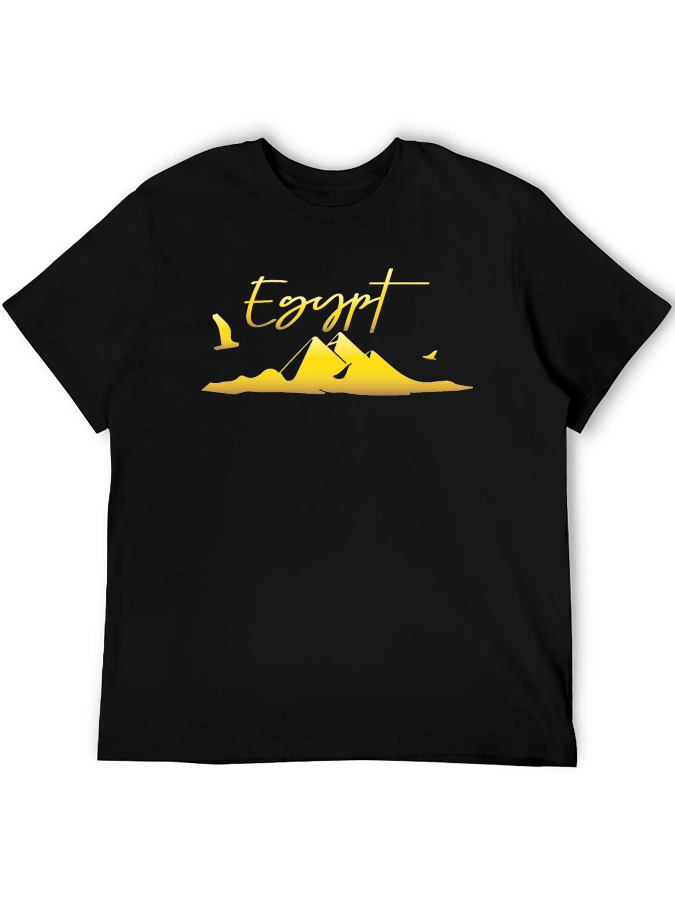 Egypt Pyramid T-Shirt - Black Cotton Tee