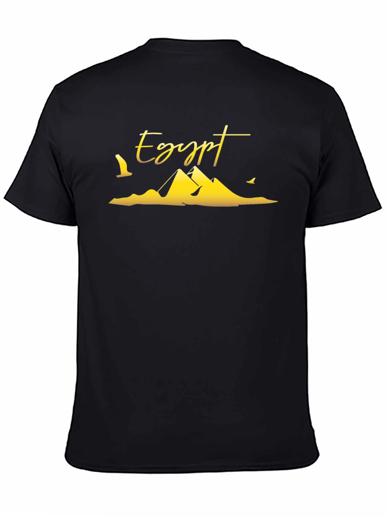Egypt Pyramid T-Shirt - Black Cotton Tee