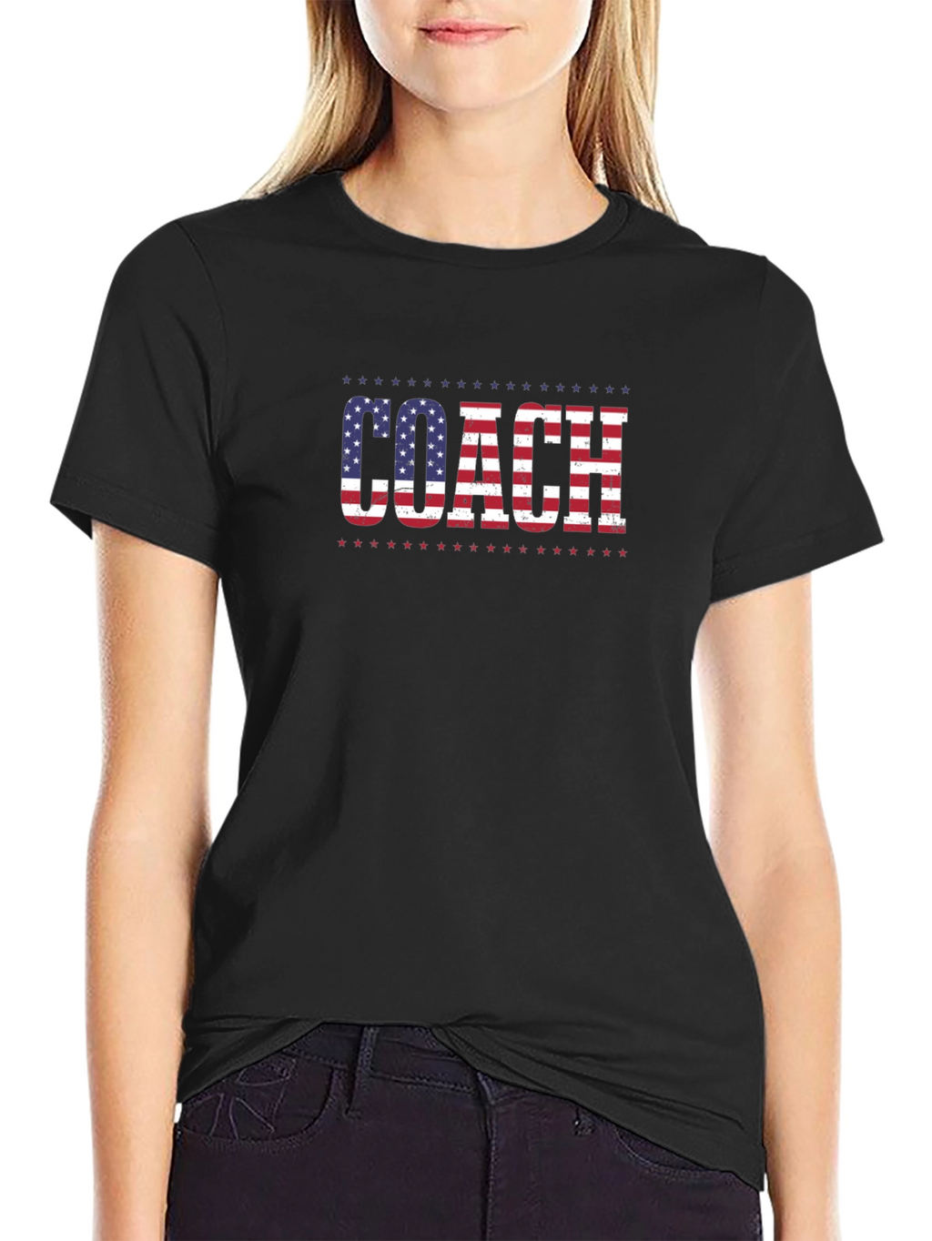 Coach USA Flag T-Shirt Patriotic Tee