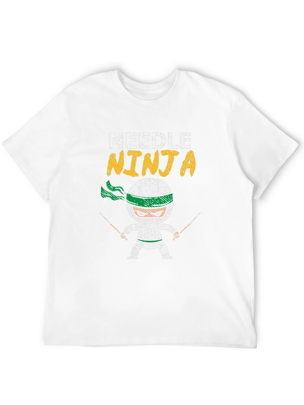 Needle Ninja Black Cotton T-Shirt