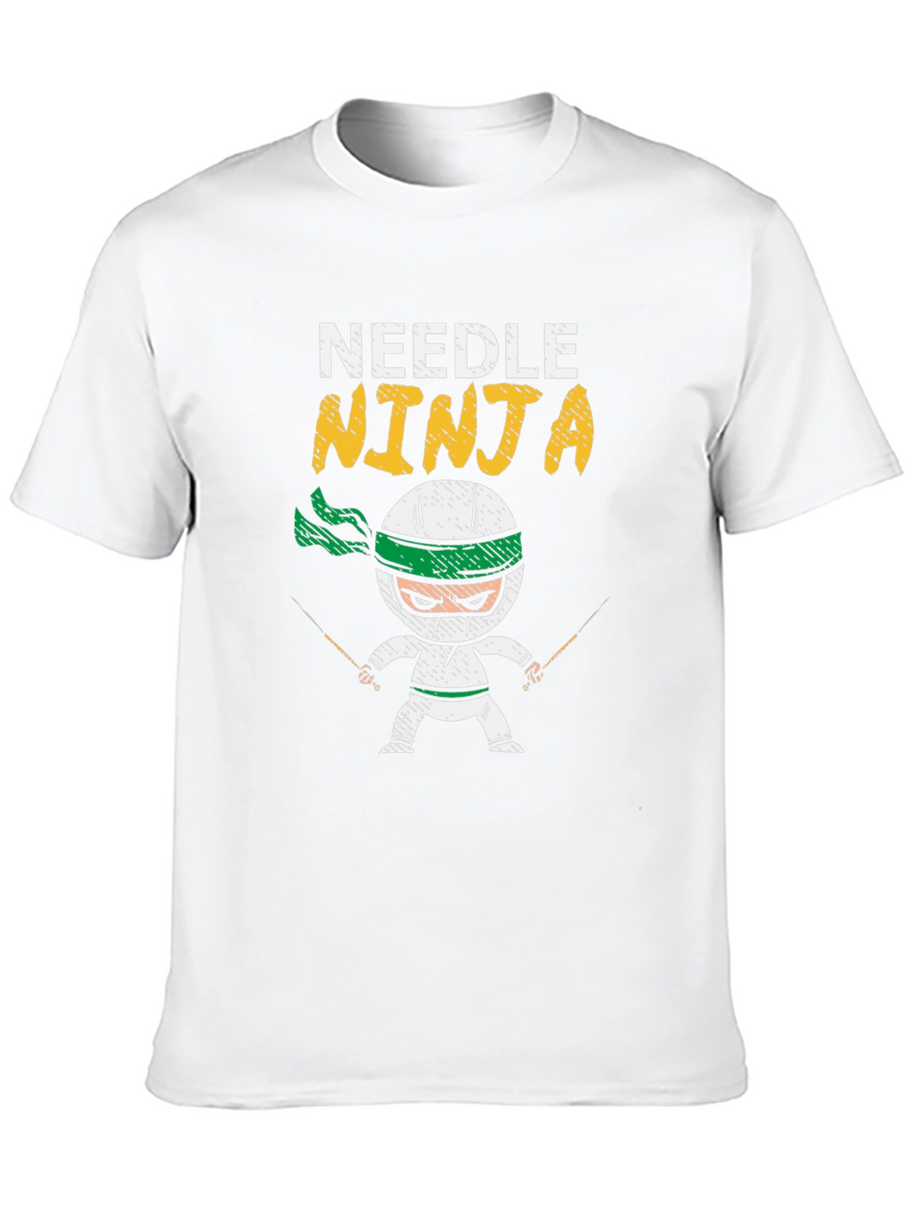 Needle Ninja Black Cotton T-Shirt