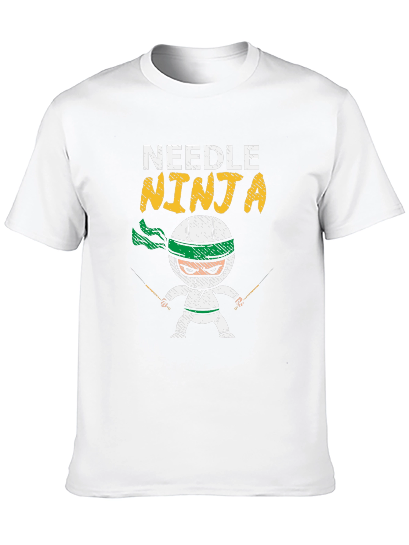 Needle Ninja Black Cotton T-Shirt