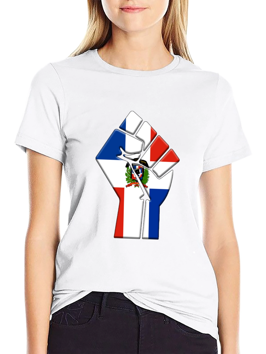 Dominican Republic Flag Fist T-Shirt